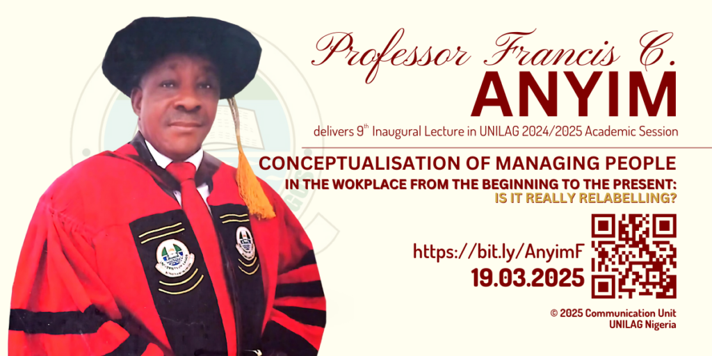 Professor Anyim Delivers 9th Inaugural Lecture in 2024-2025 Academic Session, March 19