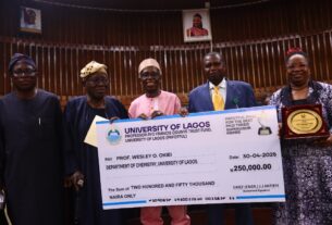 Celebration of Academic Excellence: Professor Okiei Wins PAFOTFUL Inaugural Award For Scholarly Mentorship
