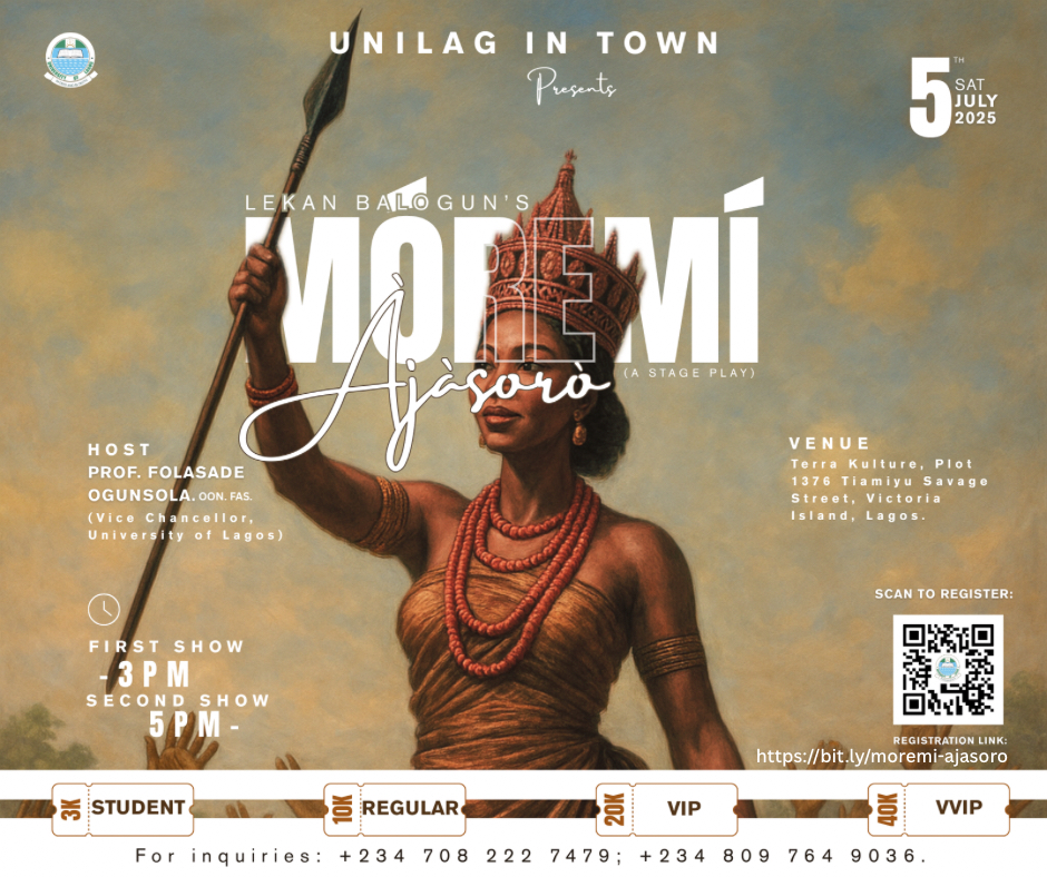 Tickets Now Available for UNILAG in Town 2025 Stage Play: Mórẹmí Àjàsorò