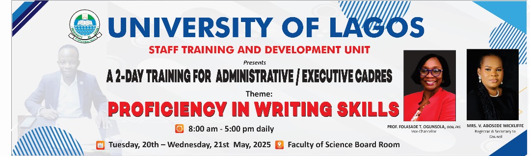 ST&DU, UNILAG Holds Proficiency in Writing Skills Workshop, May 20 & 21