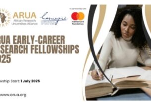SPECIAL CALL-OUT TO EARLY-CAREER RESEARCHERS: APPLY FOR ARUA FELLOWSHIP PROGRAMME NOW!