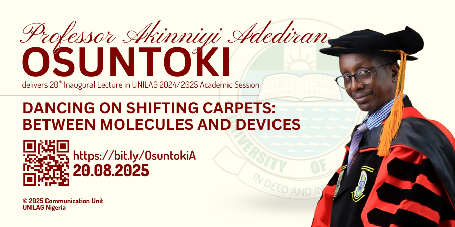 Professor Osuntoki Delivers 20th Inaugural Lecture in 2024-2025 Academic Session, August 20