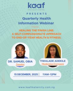 KAAF Specialist Hospital Hosts Webinar on Health and Fitness - December 15, 2025