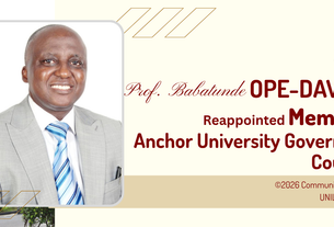 Prof. Ope-Davies Reappointed as Member of Anchor University Governing Council